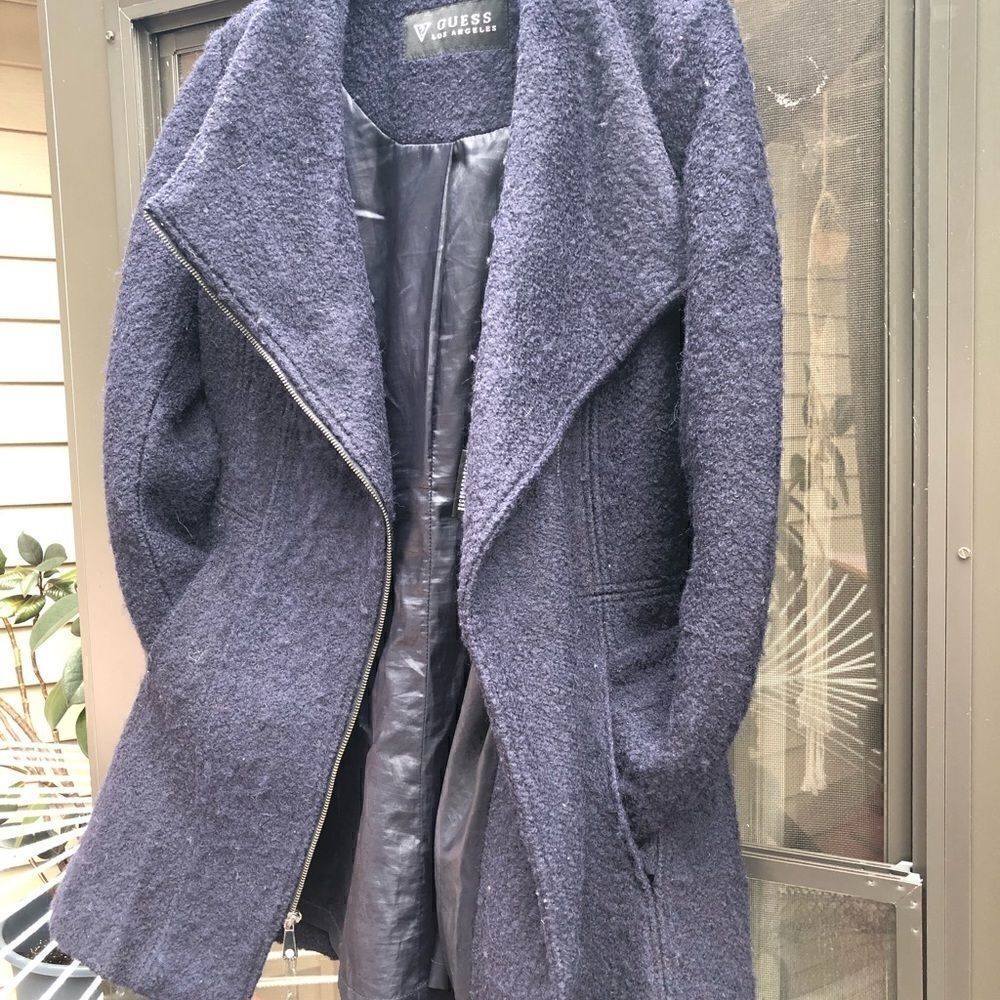 Guess wool Navy blue coat